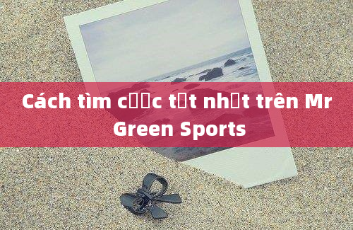 Cách tìm cược tốt nhất trên Mr Green Sports