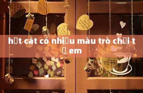 hạt cát có nhiều màu trò chơi tẻ em