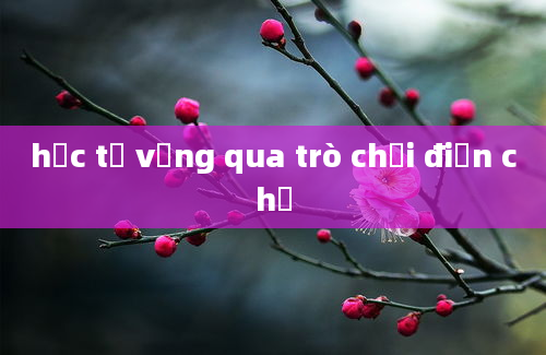 học từ vựng qua trò chơi điền chữ