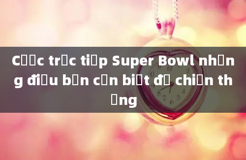 Cược trực tiếp Super Bowl những điều bạn cần biết để chiến thắng