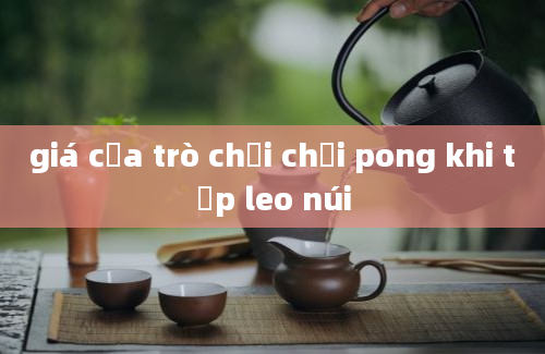 giá của trò chơi chơi pong khi tập leo núi