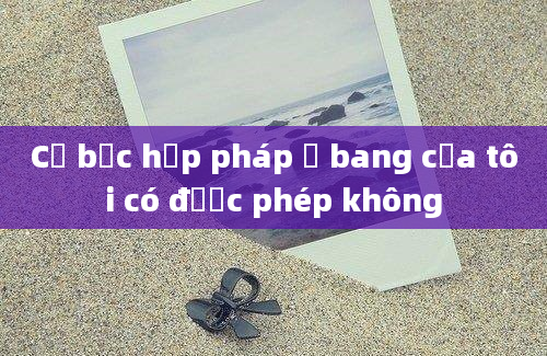 Cờ bạc hợp pháp ở bang của tôi có được phép không