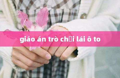 giáo án trò chơi lái ô to