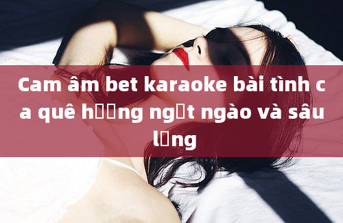 Cam âm bet karaoke bài tình ca quê hương ngọt ngào và sâu lắng