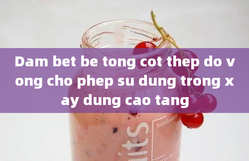 Dam bet be tong cot thep do vong cho phep su dung trong xay dung cao tang