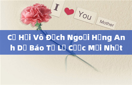 Cơ Hội Vô Địch Ngoại Hạng Anh Dự Báo Tỷ Lệ Cược Mới Nhất