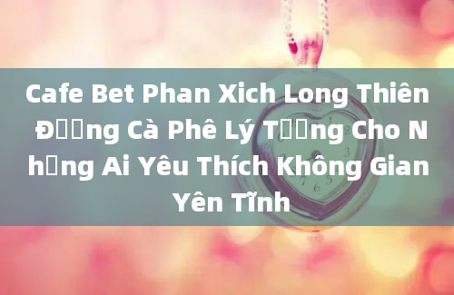 Cafe Bet Phan Xich Long Thiên Đường Cà Phê Lý Tưởng Cho Những Ai Yêu Thích Không Gian Yên Tĩnh