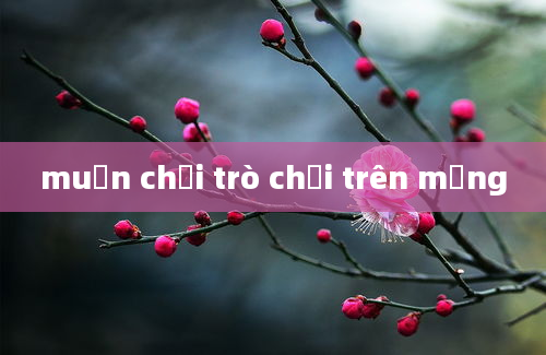 muốn chơi trò chơi trên mạng