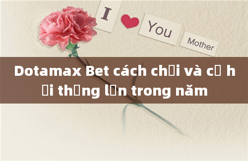 Dotamax Bet cách chơi và cơ hội thắng lớn trong năm