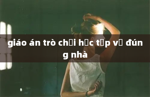 giáo án trò chơi học tập về đúng nhà