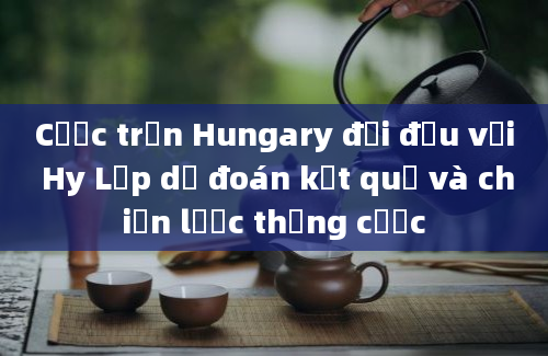 Cược trận Hungary đối đầu với Hy Lạp dự đoán kết quả và chiến lược thắng cược