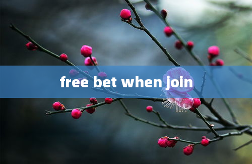 free bet when join