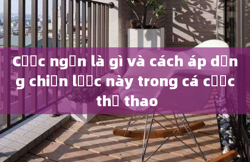 Cược ngắn là gì và cách áp dụng chiến lược này trong cá cược thể thao