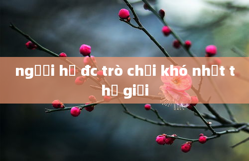 người hạ đc trò chơi khó nhất thế giới