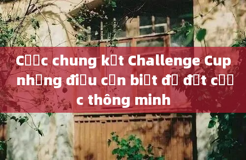 Cược chung kết Challenge Cup những điều cần biết để đặt cược thông minh