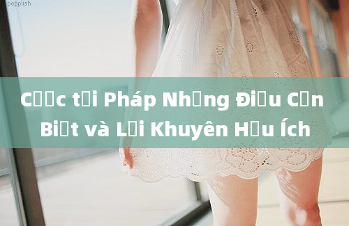 Cược tại Pháp Những Điều Cần Biết và Lời Khuyên Hữu Ích