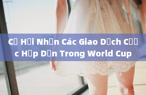 Cơ Hội Nhận Các Giao Dịch Cược Hấp Dẫn Trong World Cup