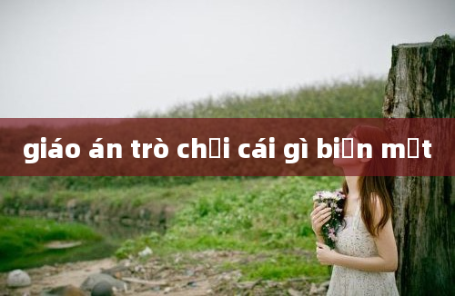 giáo án trò chơi cái gì biến mất