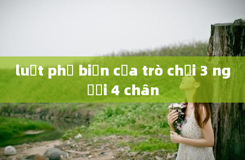 luật phổ biến của trò chơi 3 người 4 chân