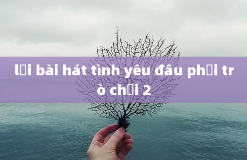 lời bài hát tình yêu đâu phải trò chơi 2