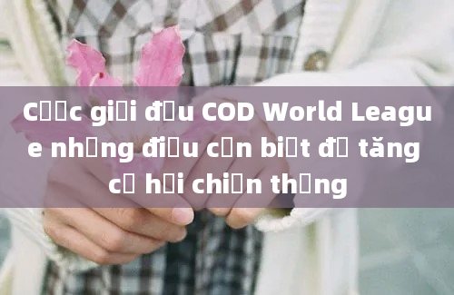 Cược giải đấu COD World League những điều cần biết để tăng cơ hội chiến thắng