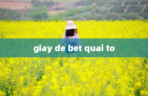 giay de bet quai to