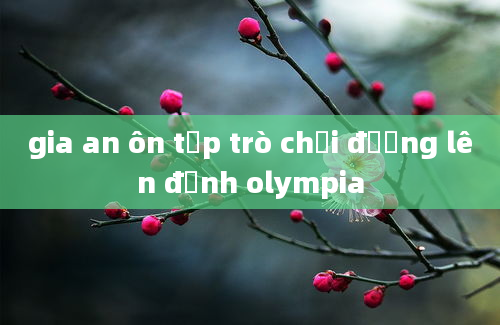 gia an ôn tập trò chơi đường lên đỉnh olympia