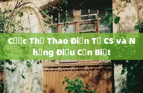 Cược Thể Thao Điện Tử CS và Những Điều Cần Biết