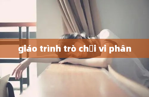 giáo trình trò chơi vi phân