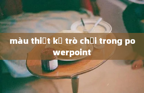 màu thiết kế trò chơi trong powerpoint