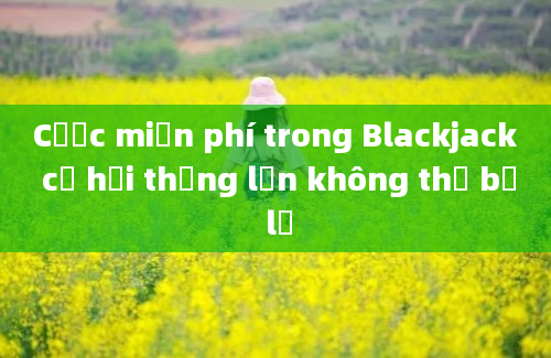 Cược miễn phí trong Blackjack cơ hội thắng lớn không thể bỏ lỡ