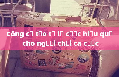 Công cụ tạo tỷ lệ cược hiệu quả cho người chơi cá cược