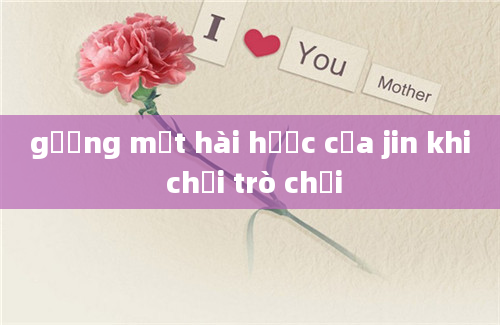 gương mặt hài hước của jin khi chơi trò chơi