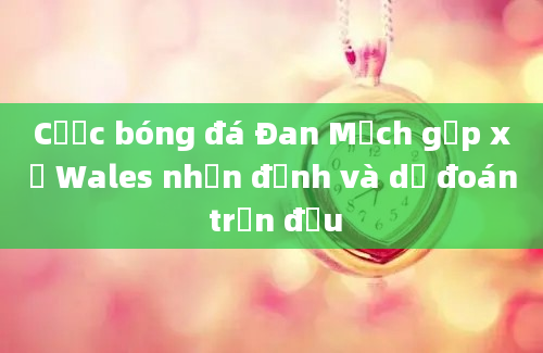 Cược bóng đá Đan Mạch gặp xứ Wales nhận định và dự đoán trận đấu