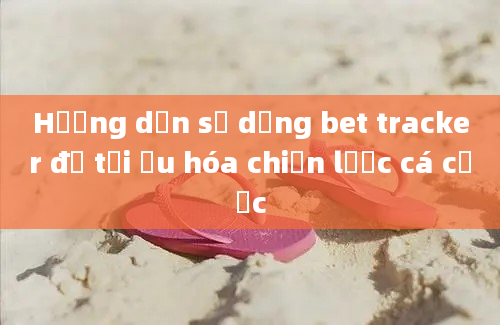 Hướng dẫn sử dụng bet tracker để tối ưu hóa chiến lược cá cược