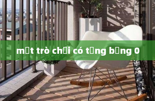 một trò chơi có tổng bằng 0