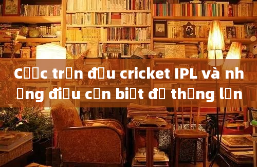 Cược trận đấu cricket IPL và những điều cần biết để thắng lớn