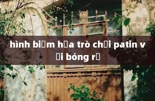 hình biếm họa trò chơi patin với bóng rổ