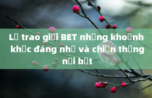 Lễ trao giải BET những khoảnh khắc đáng nhớ và chiến thắng nổi bật