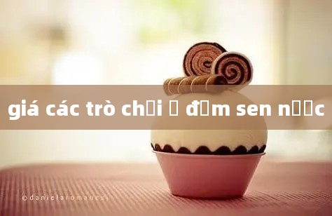 giá các trò chơi ở đầm sen nước