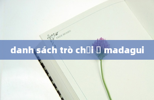 danh sách trò chơi ở madagui