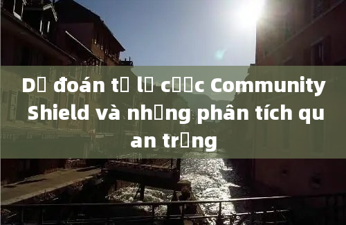 Dự đoán tỷ lệ cược Community Shield và những phân tích quan trọng