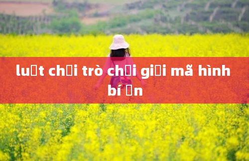 luật chơi trò chơi giải mã hình bí ản