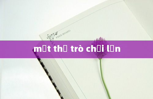 mật thư trò chơi lớn