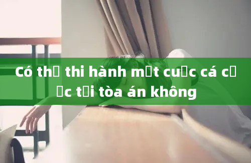 Có thể thi hành một cuộc cá cược tại tòa án không