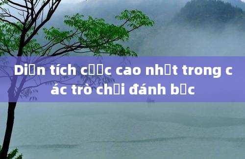 Diện tích cược cao nhất trong các trò chơi đánh bạc