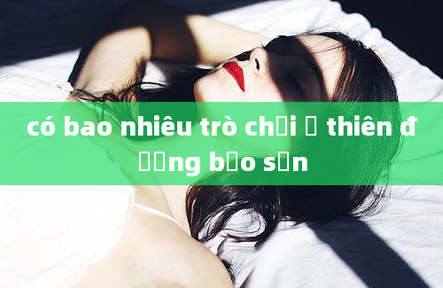 có bao nhiêu trò chơi ở thiên đường bảo sơn