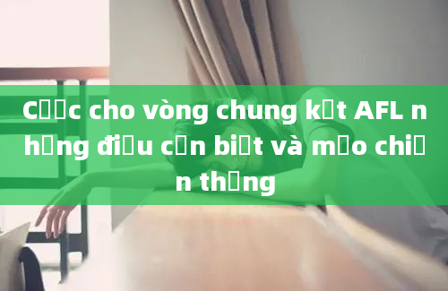 Cược cho vòng chung kết AFL những điều cần biết và mẹo chiến thắng