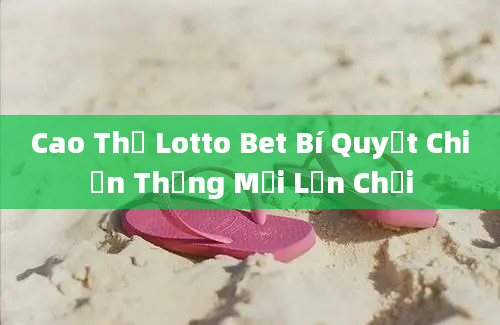 Cao Thủ Lotto Bet Bí Quyết Chiến Thắng Mỗi Lần Chơi