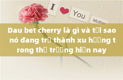 Dau bet cherry là gì và tại sao nó đang trở thành xu hướng trong thị trường hiện nay